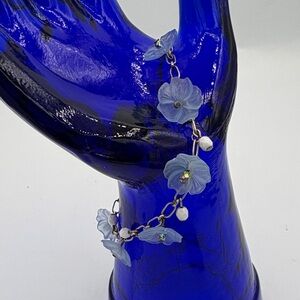 Sweet Blue and White Aurora Borealis Bracelet